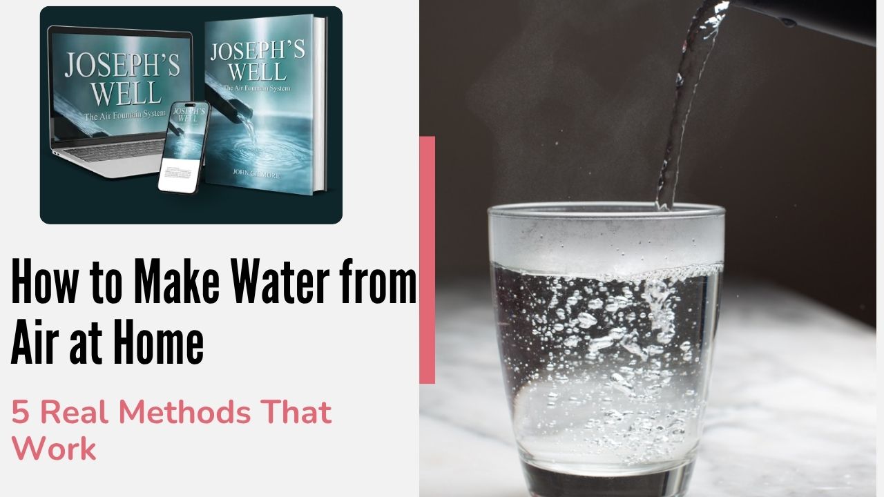How to Make Water from Air at Home (5 Real Methods That Work)