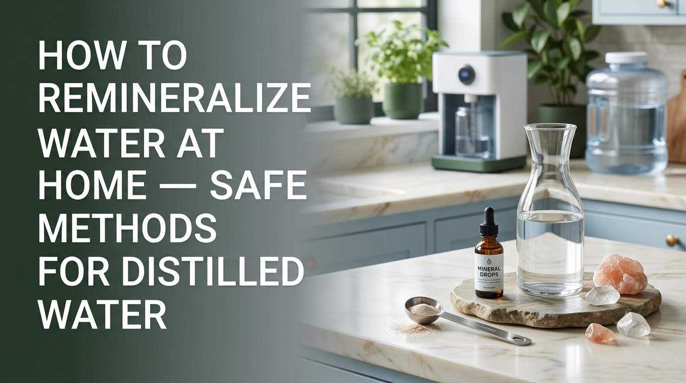 How to Remineralize Water at Home: Safe Methods for Distilled and Condensed Water