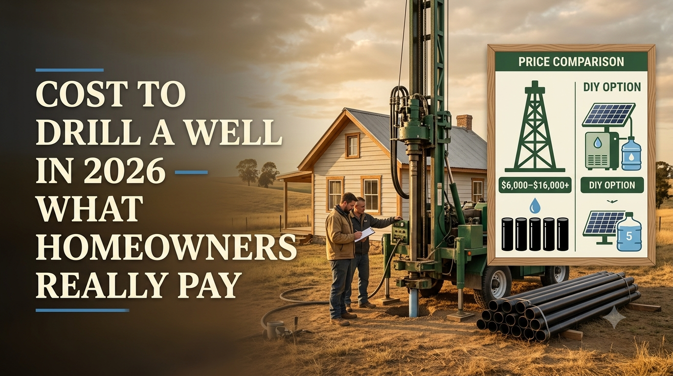 Cost to Drill a Well in 2026: What Homeowners Really Pay