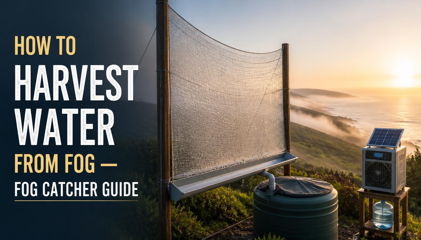How to Harvest Water From Fog: A Beginner’s Fog Catcher Guide