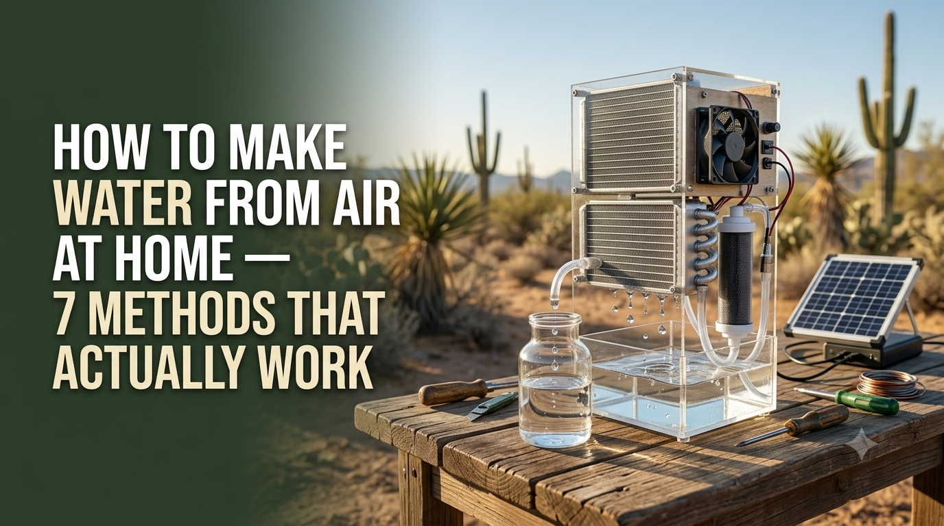 How to Make Water From Air at Home: 7 Methods That Actually Work
