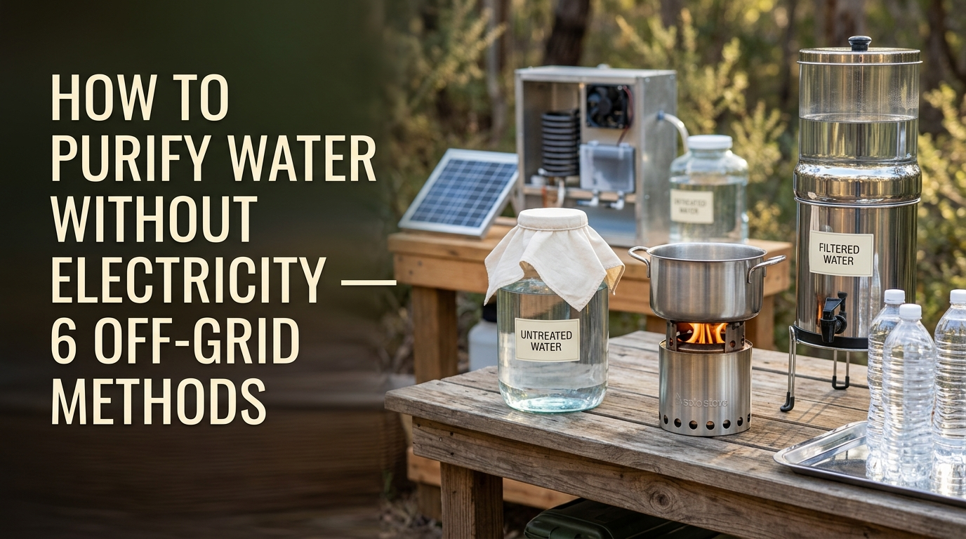 How to Purify Water Without Electricity: 6 Off-Grid Methods