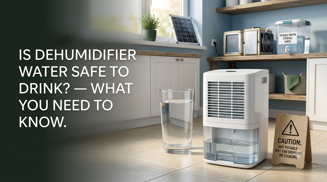Is Dehumidifier Water Safe to Drink? What You Need to Know
